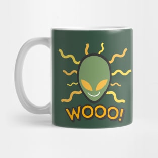 Alien saying Wooo! Mug